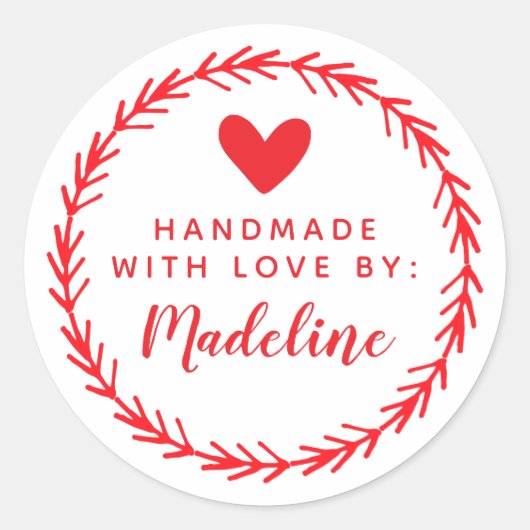 Je naam | Verwerking door Ronde Sticker (Voorkant)