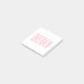 Je naam | Vet witte tekst op lichtroze Post-it® Notes (Schuin)