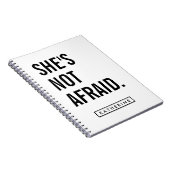 Je naam | Ze is niet bang Notitieboek (Rechterzijde)