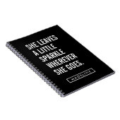 Je naam | Ze laat een beetje flauw Notitieboek (Rechterzijde)