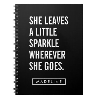 Je naam | Ze laat een beetje flauw Notitieboek