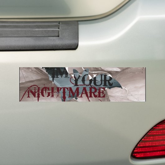JE NACHTMERRIE BUMPERSTICKER (Op auto)