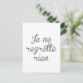 Je Ne Regrette Rien Briefkaart (Staand voorkant)