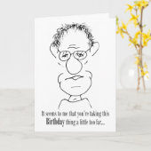 Je neemt deze verjaardag iets te ver kaart (Gele Bloem)