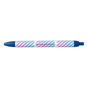 Je neemt goede beslissingen, Stripes Affirmation P Zwarte Inkt Pen