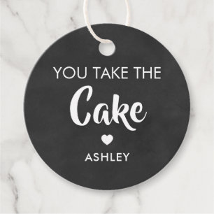 Je neemt het Cake Gift Label, Cake Pop Chalkboard Bedankjes Labels