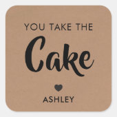 Je neemt het Label van de Cake Gift, het Label van (Voorkant)