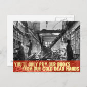 Je neemt nooit onze boeken. briefkaart (Voorkant / Achterkant)