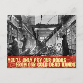 Je neemt nooit onze boeken. briefkaart