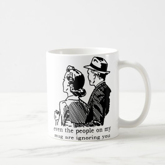 Je negeert grappige mok humor (Rechts)