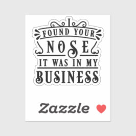 JE NEUS GEVONDEN STICKER