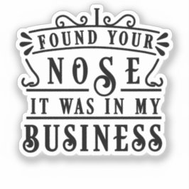 JE NEUS GEVONDEN STICKER