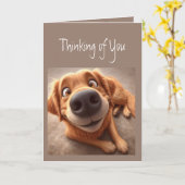 Je neus hoe veel denken aan je hond kaart (Gele Bloem)