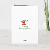 Je neus hoeveel ik van je hou Schattige Dog Kaart (Achterkant)