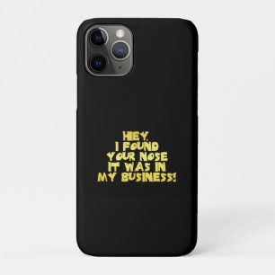 Je Neus in Mijn Zakelijke Sarcastische Grap Case-Mate iPhone Case