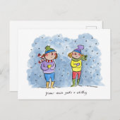 Je neus krijgt een chilline briefkaart (Voorkant / Achterkant)