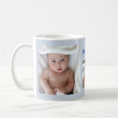 Je nieuwe babyjongen Foto's Aangepaste tekst Koffiemok (Links)