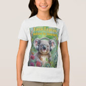 Je nieuwe favoriete buideldier - de grillige koala Tri-Blend shirt (Voorkant)