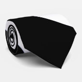 Je nieuwe favoriete zwart-wittas met wieltjes stropdas (Opgerold)