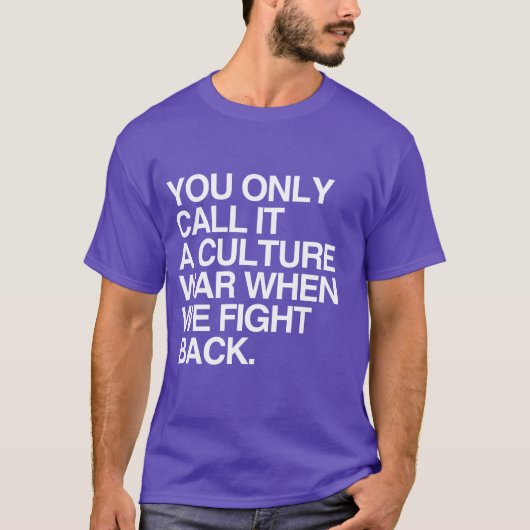 JE NOEMT HET MAAR EEN CULTUUROORLOG - WHITE - PNG T-SHIRT (Voorkant)