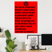 je noemt me een anarchistisch poster (Thuiskantoor)