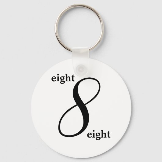 Je nummer sleutelhanger (Voorkant)