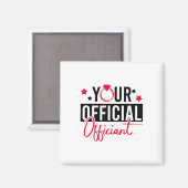 Je officiële bruidebruidsweddenschap magneet (Voorkant / Achterkant)