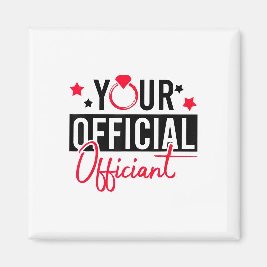 Je officiële bruidebruidsweddenschap magneet (Voorkant)