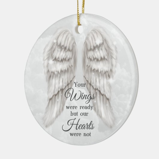 Je ogen waren klaar... onze harten waren niet gede keramisch ornament (Links)