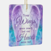 Je ogen waren klaar... onze harten waren niet gede keramisch ornament (Rechts)