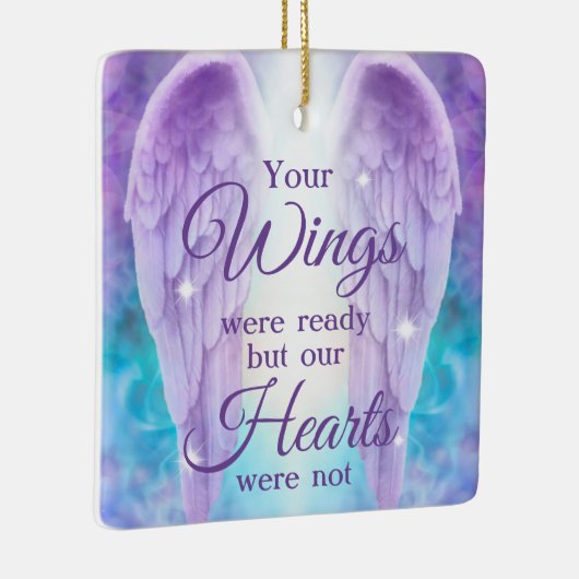 Je ogen waren klaar... onze harten waren niet gede keramisch ornament (Rechts)