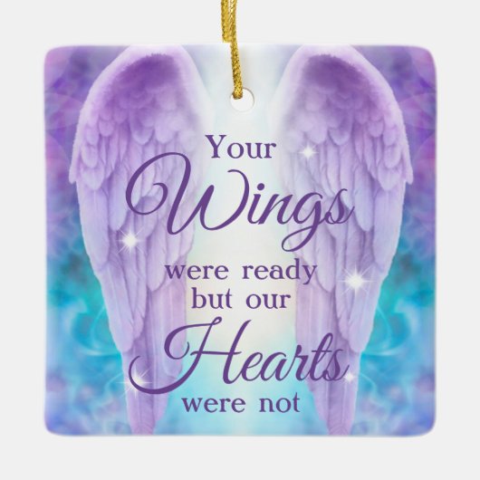 Je ogen waren klaar... onze harten waren niet gede keramisch ornament (Voorkant)