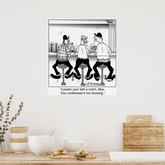 Je onderarm ziet er niet uit poster (Keuken)