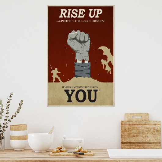 Je onderwereld heeft je nodig poster (Keuken)