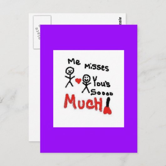 Je ontbreekt briefkaart (Voorkant / Achterkant)