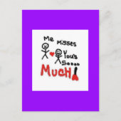 Je ontbreekt briefkaart (Voorkant)