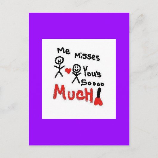 Je ontbreekt briefkaart (Voorkant)