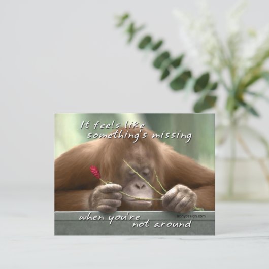 Je ontbreekt briefkaart (Staand voorkant)