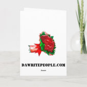 Je ontbreekt feestdagen kaart (Achterkant)