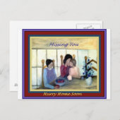 Je ontbreekt - fijne kunst - briefkaart (Voorkant / Achterkant)