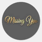 Je ontbreekt ronde sticker (Voorkant)