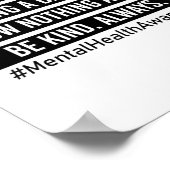 Je ontmoet is vechten tegen geestelijke gezondheid poster (Hoek)