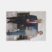 Je ontmoette President Donald Trump | Foto toevoeg Fleece Deken (Voorkant (Horizontaal))