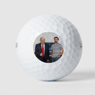 Je ontmoette President Donald Trump   Foto toevoeg Golfballen