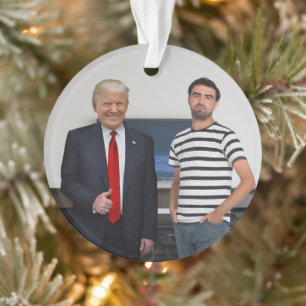 Je ontmoette President Donald Trump   Foto toevoeg Ornament