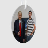 Je ontmoette President Donald Trump | Foto toevoeg Ornament (voorkant)