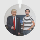 Je ontmoette President Donald Trump | Foto toevoeg Ornament (achterkant)
