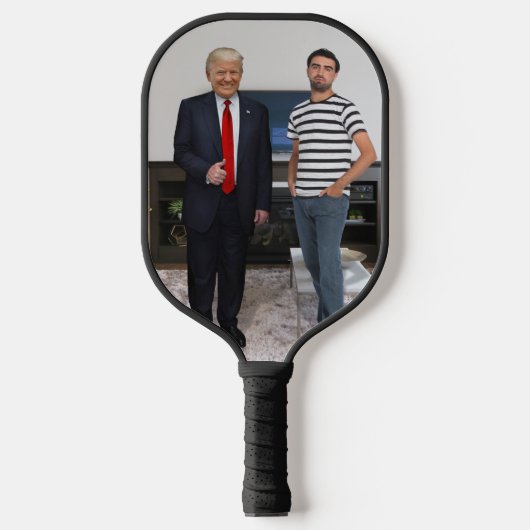 Je ontmoette President Donald Trump | Foto toevoeg Pickleball Paddle (Voorkant)
