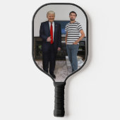 Je ontmoette President Donald Trump | Foto toevoeg Pickleball Paddle (Achterkant)