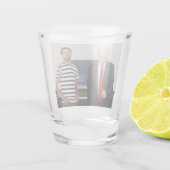 Je ontmoette President Donald Trump | Foto toevoeg Shot Glas (Achterkant)